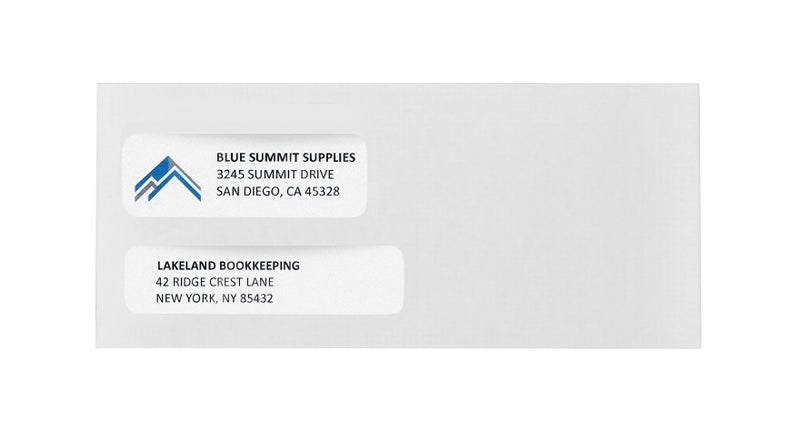 Blue Summit Supplies 500 No. 9 Flip and Seal Double Window Security Envelopes - Designed for Quickbooks Invoices and Business Statements with Self Seal Flip Press and Seal Flap -Number 9 Size 3 7/8 Inch X 8 7/8 Inch - Image 5